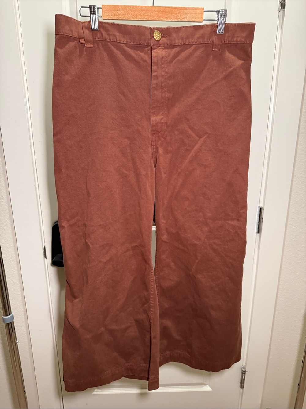 BIG BUD PRESS - Womenβs Bell Bottoms in Fudgesicle Brown in XL - Picture 3 of 14